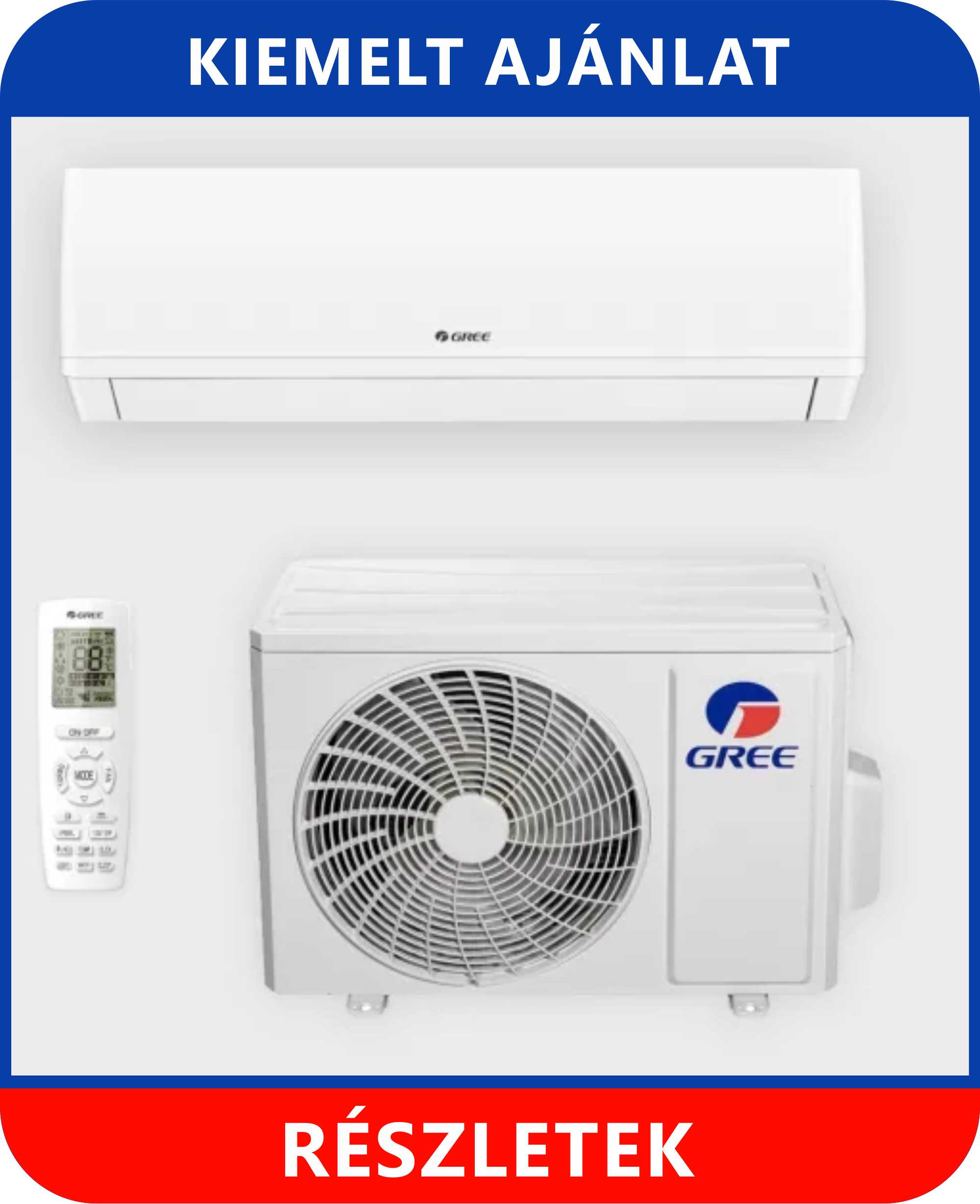 GREE WINTER (2,7 kW) GWH09AGC-K6DNA2W INVERTER KLÍMA SZETT